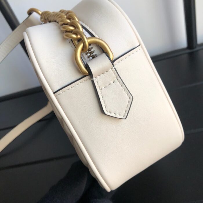 Gucci GG Marmont Small Shoulder Bag White 24cm ‎447632 DTD1T 9022 - Image 3