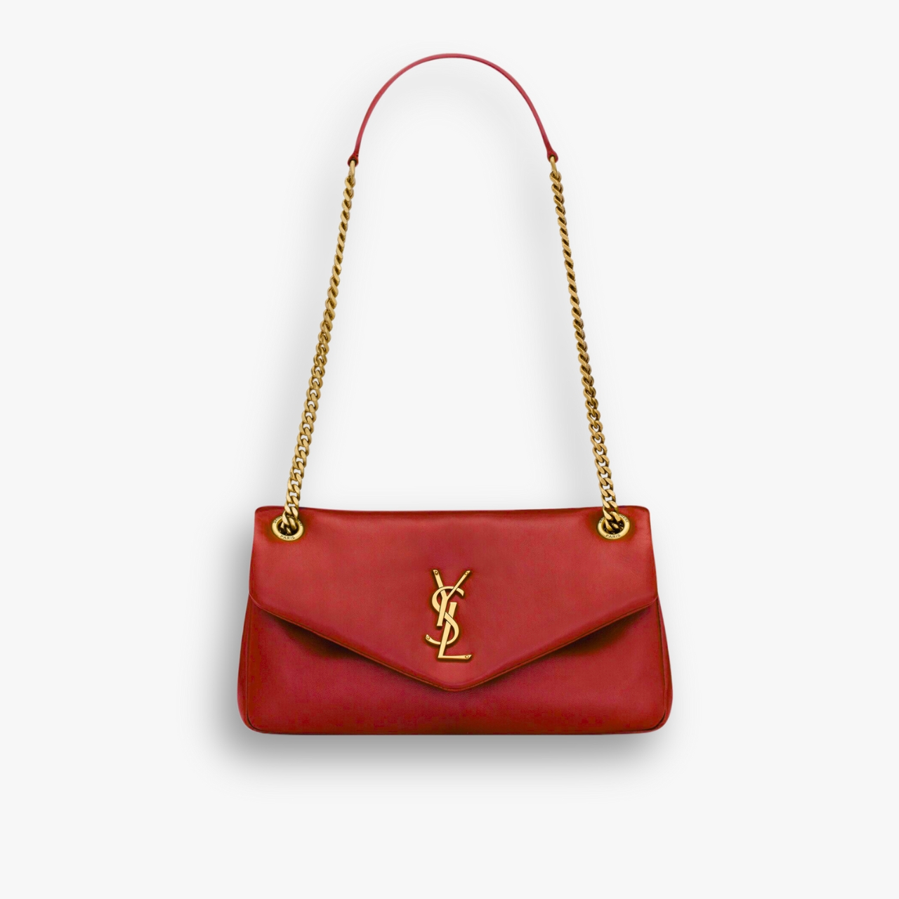 Saint Laurent Calypso Small In Red 27cm 734153AACQO6268