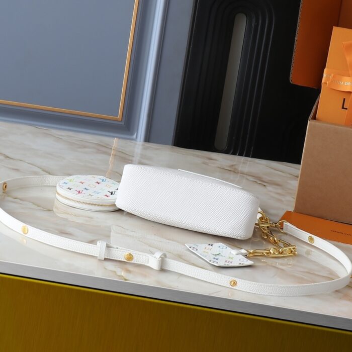 Louis Vuitton x Murakami Marellini Bag White 19Cm M13100 - Image 5