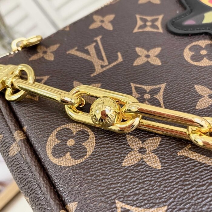 Louis Vuitton X Takashi Murakami Pochette Monogram Brown 28 cm M13440 - Image 5
