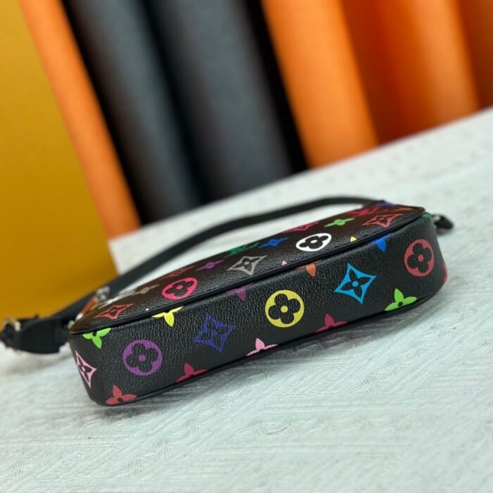 Louis Vuitton x Murakami Pochette Accessoires Multicolore Noir 22Cm M13663 - Image 4