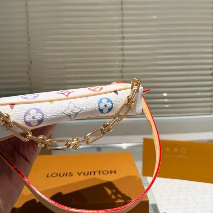 Louis Vuitton x Takashi Murakami Pochette Accessoires Multicolored Blanc 21Cm M13404 - Image 4