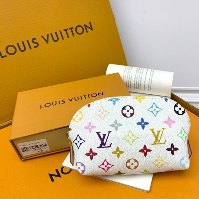 Louis Vuitton x Murakami Cosmetic Pouch PM Monogram White 19Cm M13744 - Image 2