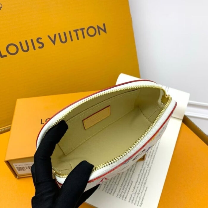 Louis Vuitton x Murakami Cosmetic Pouch PM Monogram White 19Cm M13744 - Image 5