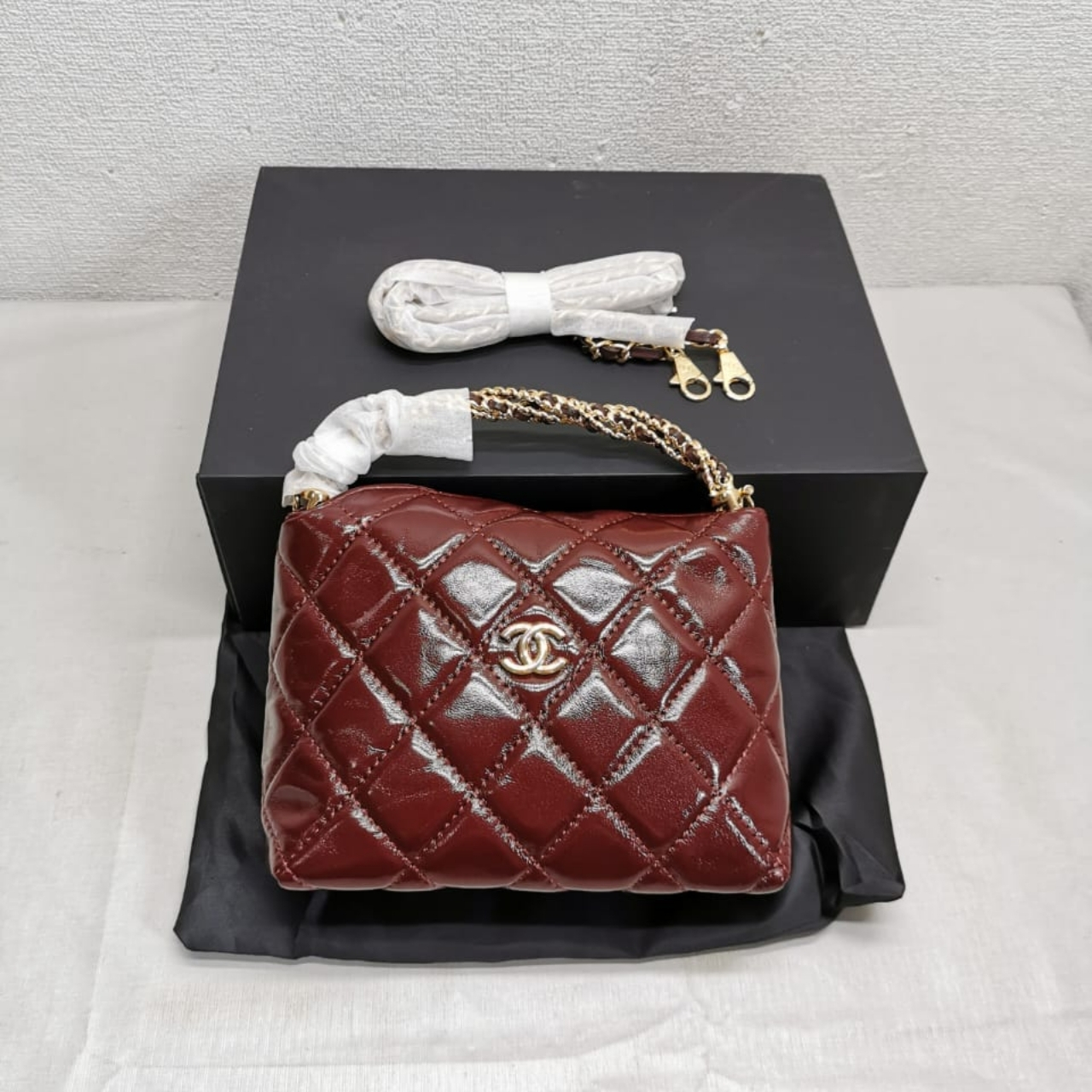 Chanel Clutch With Chain Burgundy 18cm AP4189 B17675 NZG79 - Image 2