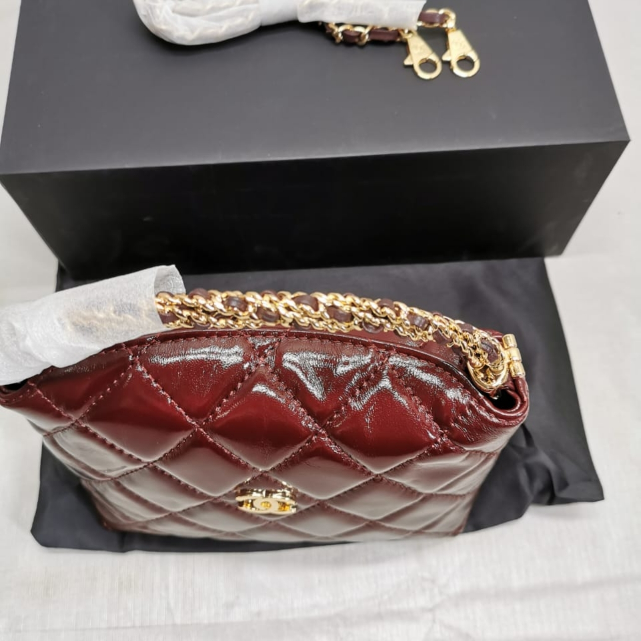 Chanel Clutch With Chain Burgundy 18cm AP4189 B17675 NZG79 - Image 6