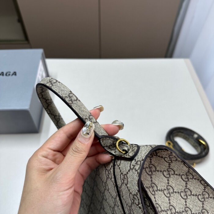 Gucci x Balenciaga The Hacker Project Small Hourglass Bag Beige Ebony 23Cm - Image 5