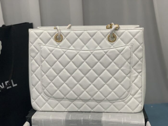 Chanel Bolsa Grand Tote Bag White 33cm - Image 6