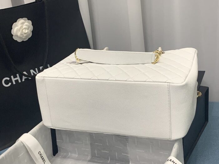 Chanel Bolsa Grand Tote Bag White 33cm - Image 4