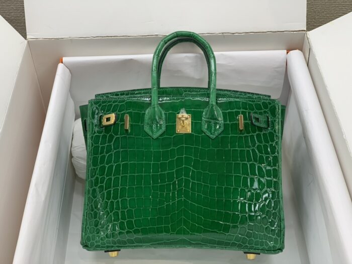 Hermes Birkin 30 Crocodile Dark Green 30cm - Image 2