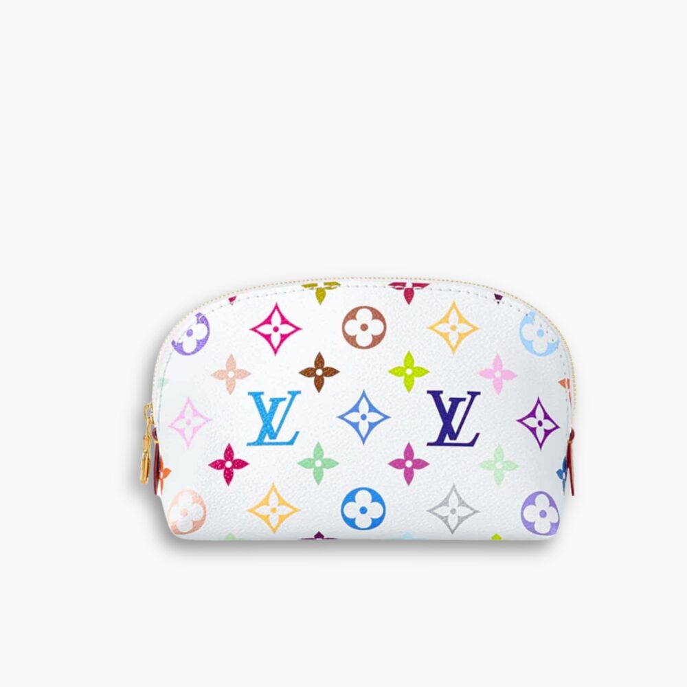 Louis Vuitton x Murakami Cosmetic Pouch PM Monogram White 19Cm M13744