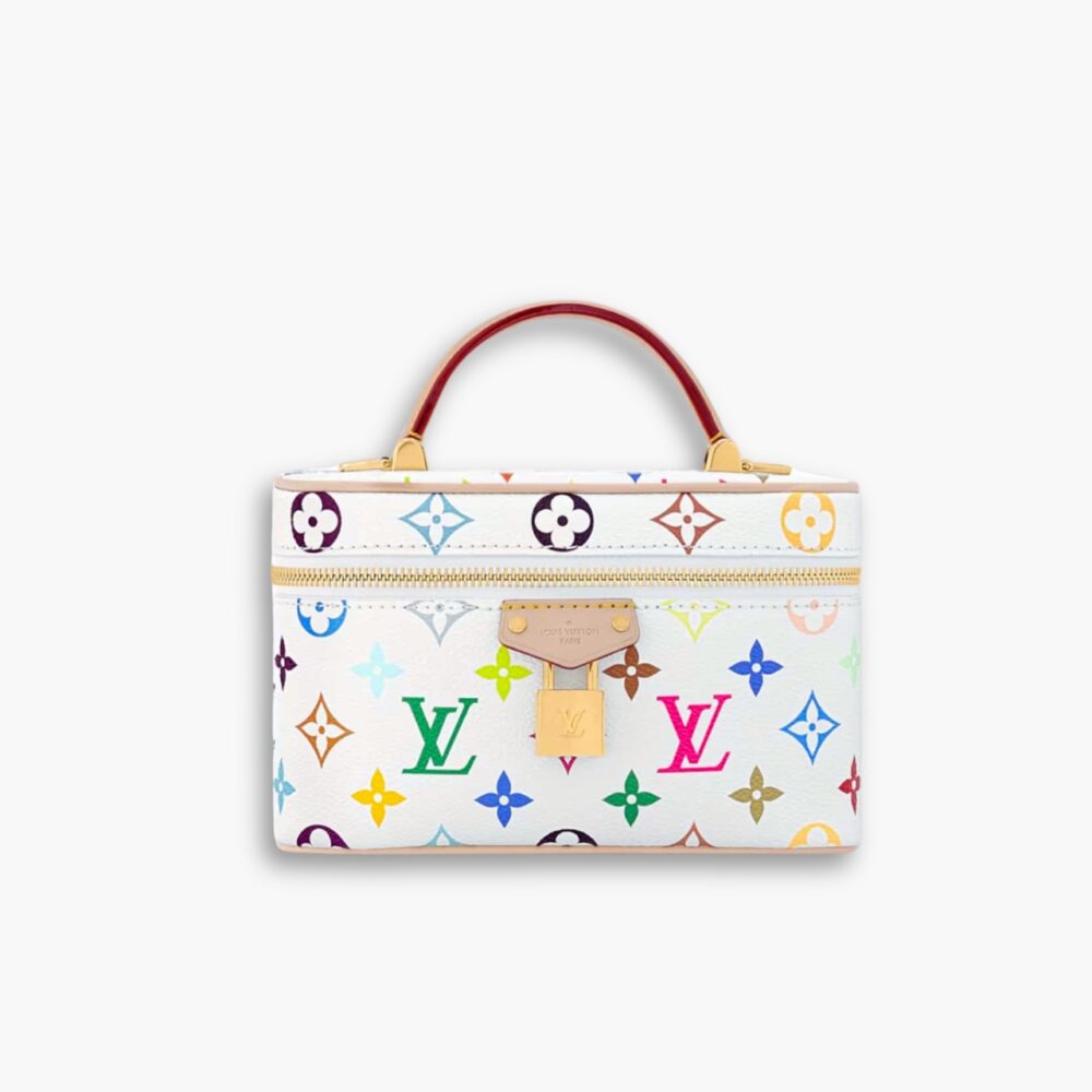 Louis Vuitton x Takashi Murakami Vanity Chain Pouch White 20Cm M13662