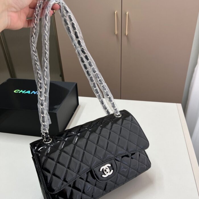 Chanel Medium Classic Double Flap Bag Black 26cm - Image 2