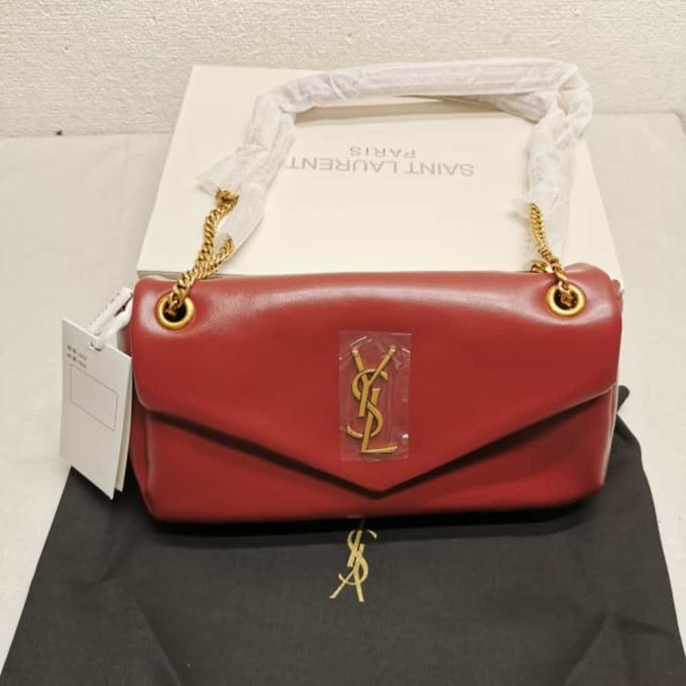 Saint Laurent Calypso Small In Red 27cm 734153AACQO6268 - Image 2