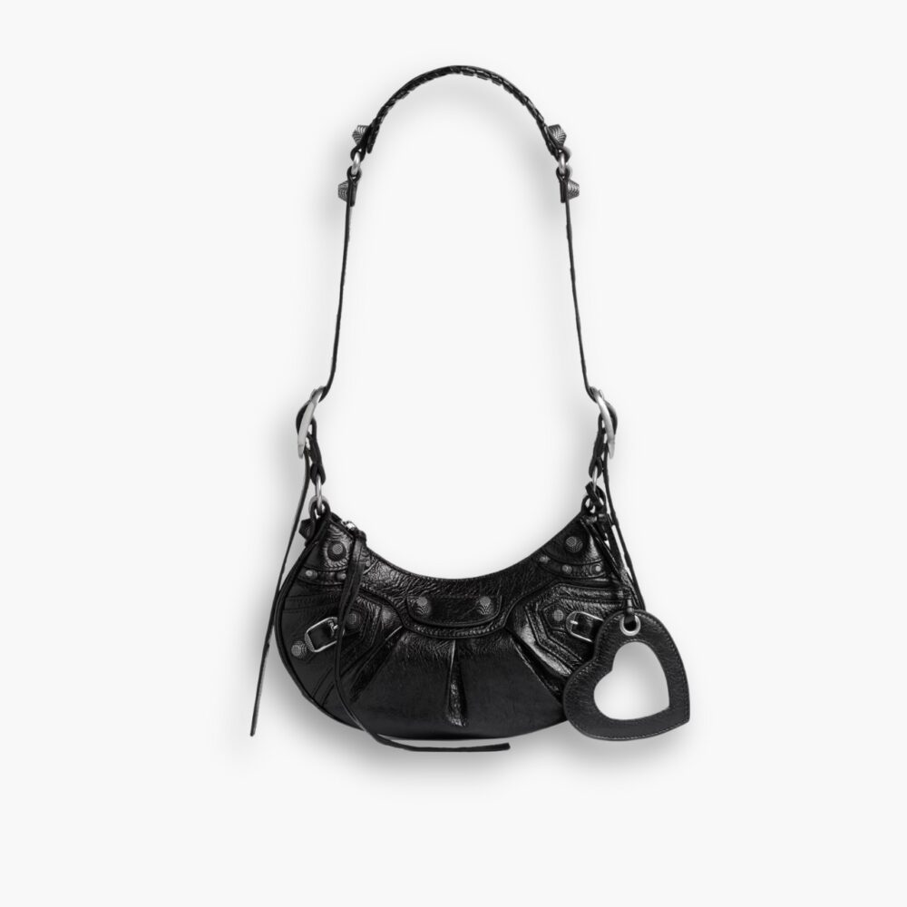 Balenciaga Le Cagole XS Shoulder Bag With Rhinestones Black 25Cm 671309210BK1000