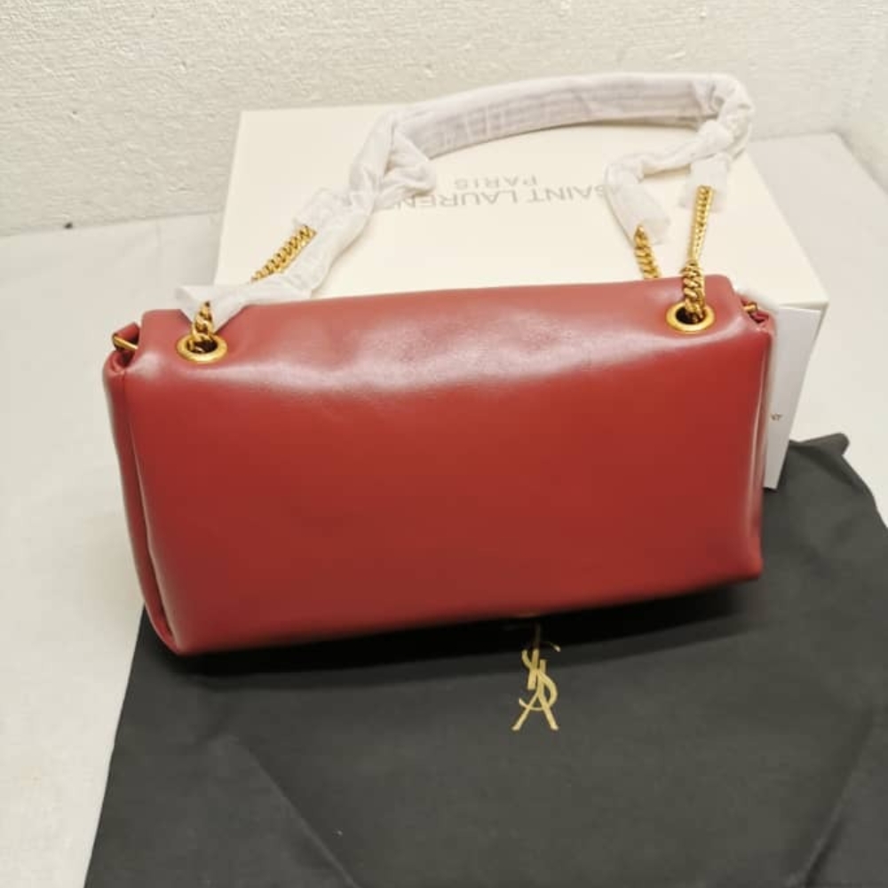 Saint Laurent Calypso Small In Red 27cm 734153AACQO6268 - Image 3