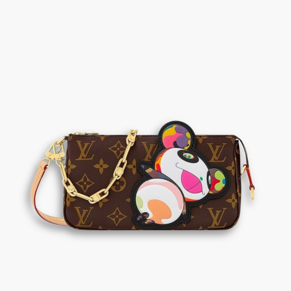 Louis Vuitton X Takashi Murakami Pochette Monogram Brown 28 cm M13440