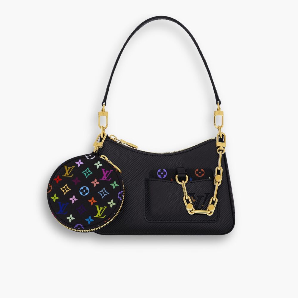 Louis Vuitton x Murakami Marellini Bag Black 19Cm M13099