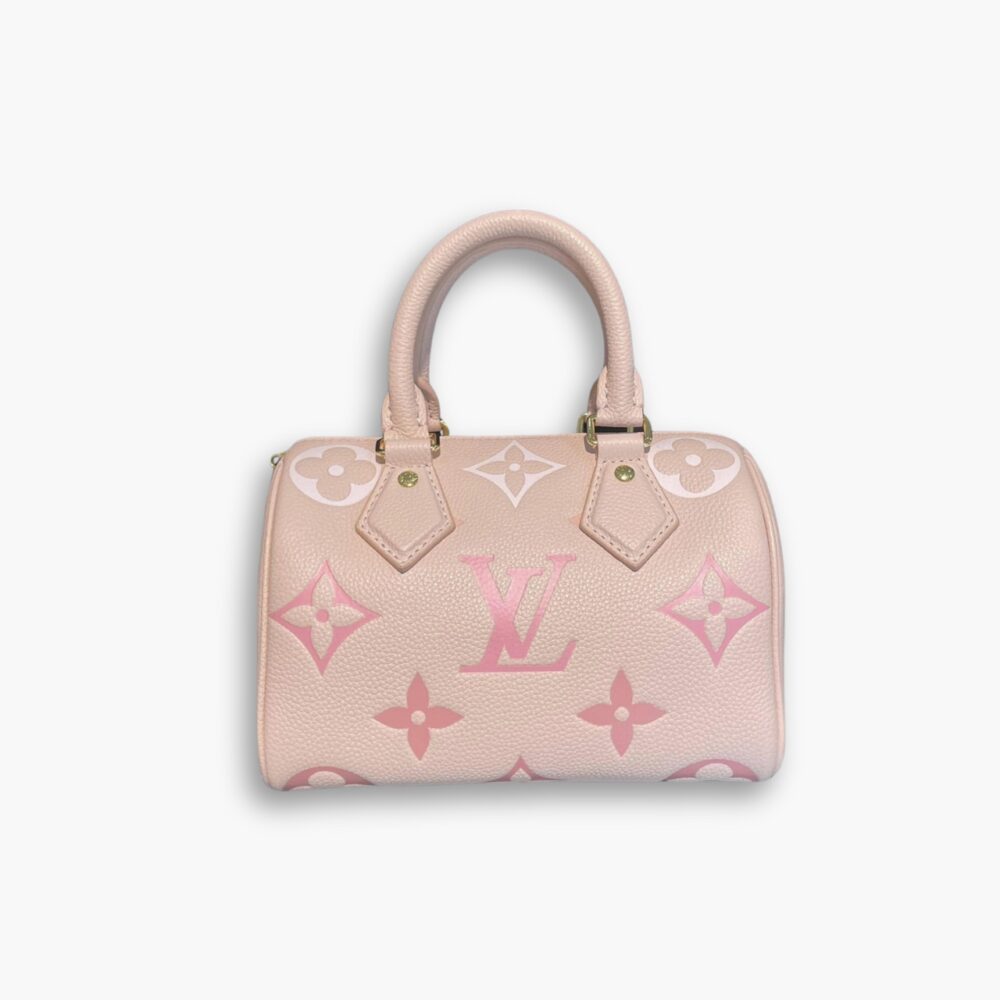 Louis Vuitton Speedy 20  Monogram Empreinte  Pink 20Cm
