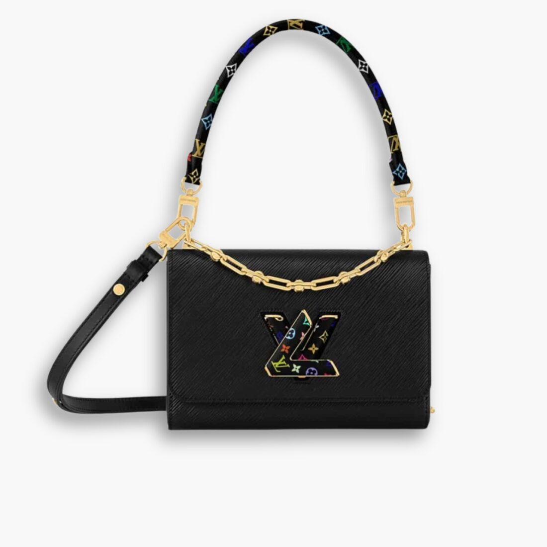 Louis vuitton x Takashi Murakami Twist MM Slim Bag Black 23Cm M13243