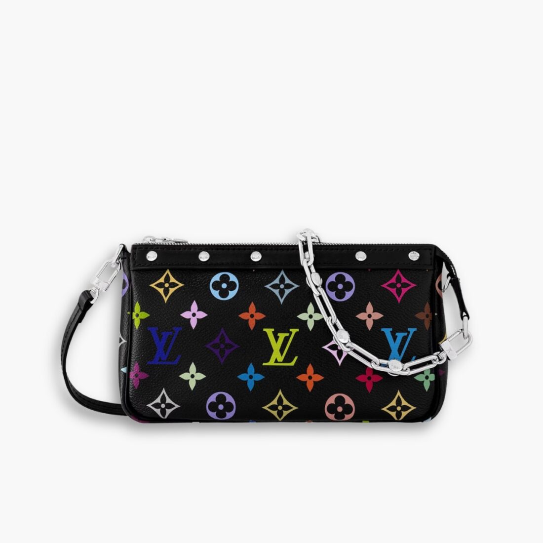 Louis Vuitton x Murakami Pochette Accessoires Multicolore Noir 22Cm M13663