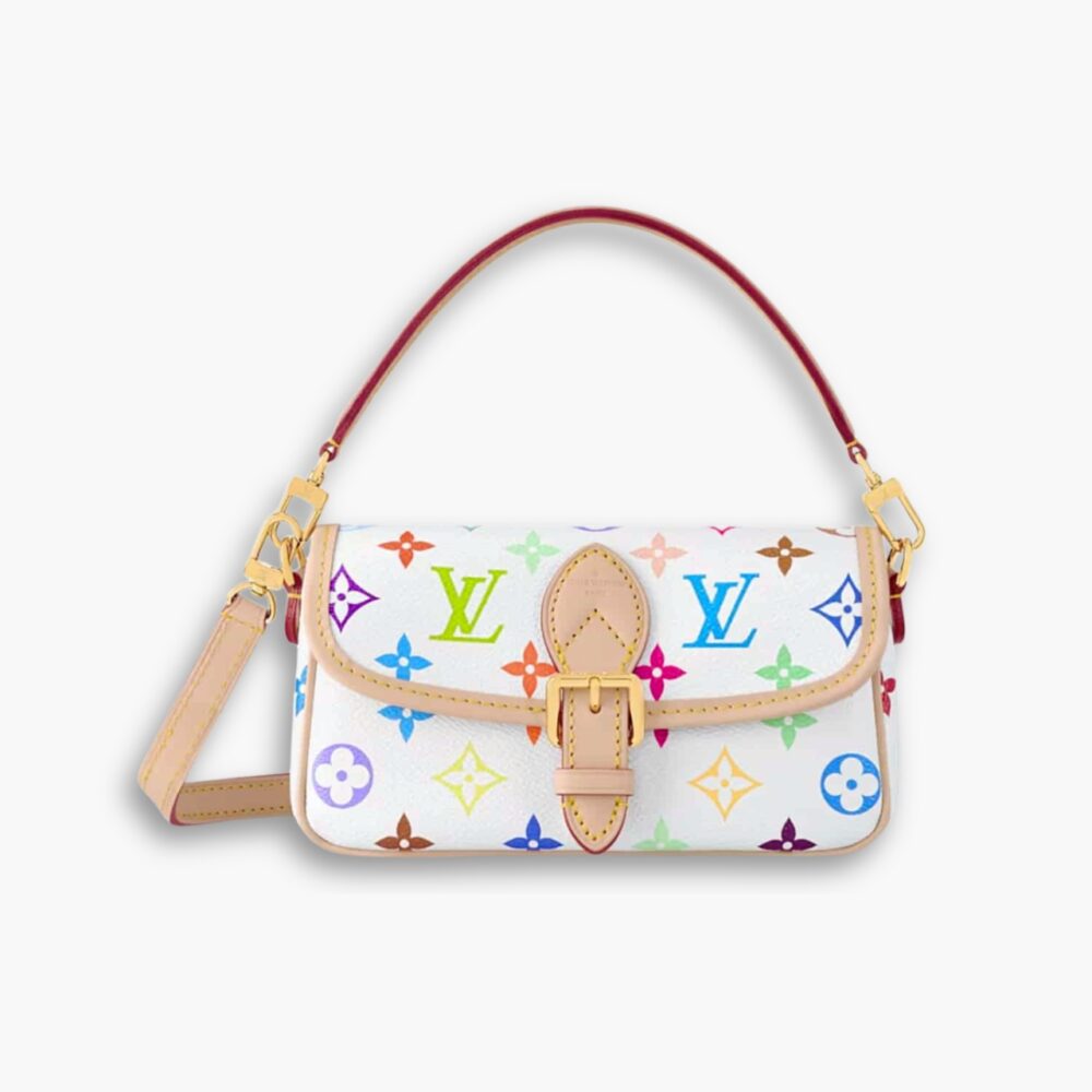 Louis Vuitton x Takashi Murakami Nano Diane Bag Multicolored Blanc 19Cm M14194