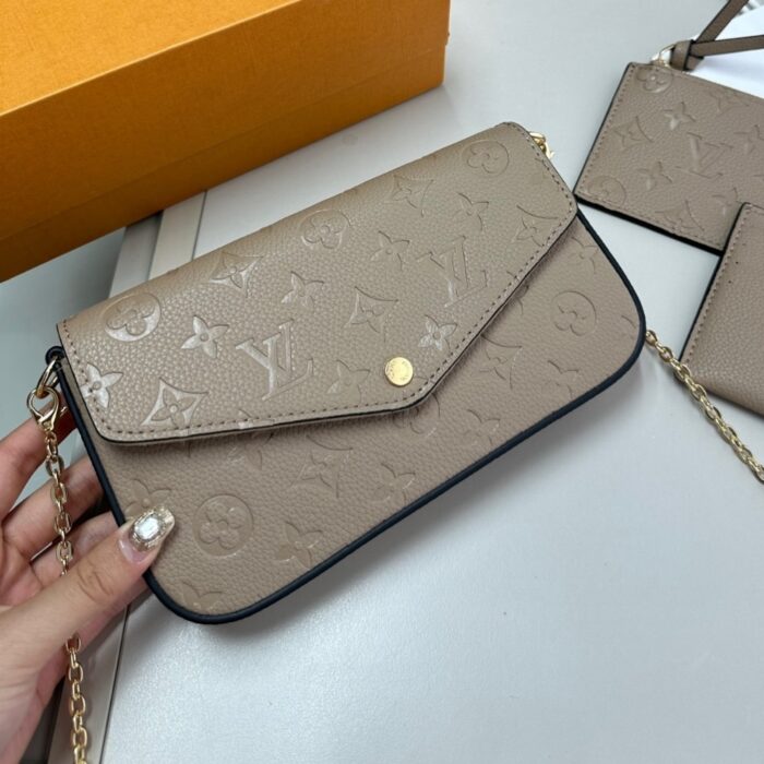 Louis Vuitton Félicie Pochette Monogram Bag Beige 21cm M82609 - Image 2