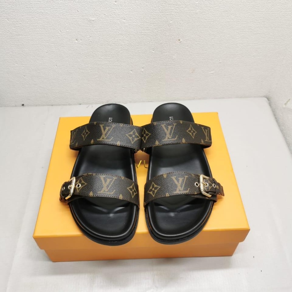 Louis Vuitton Bom Dia Flat Comfort Mules Brown 1AAW8H - Image 4
