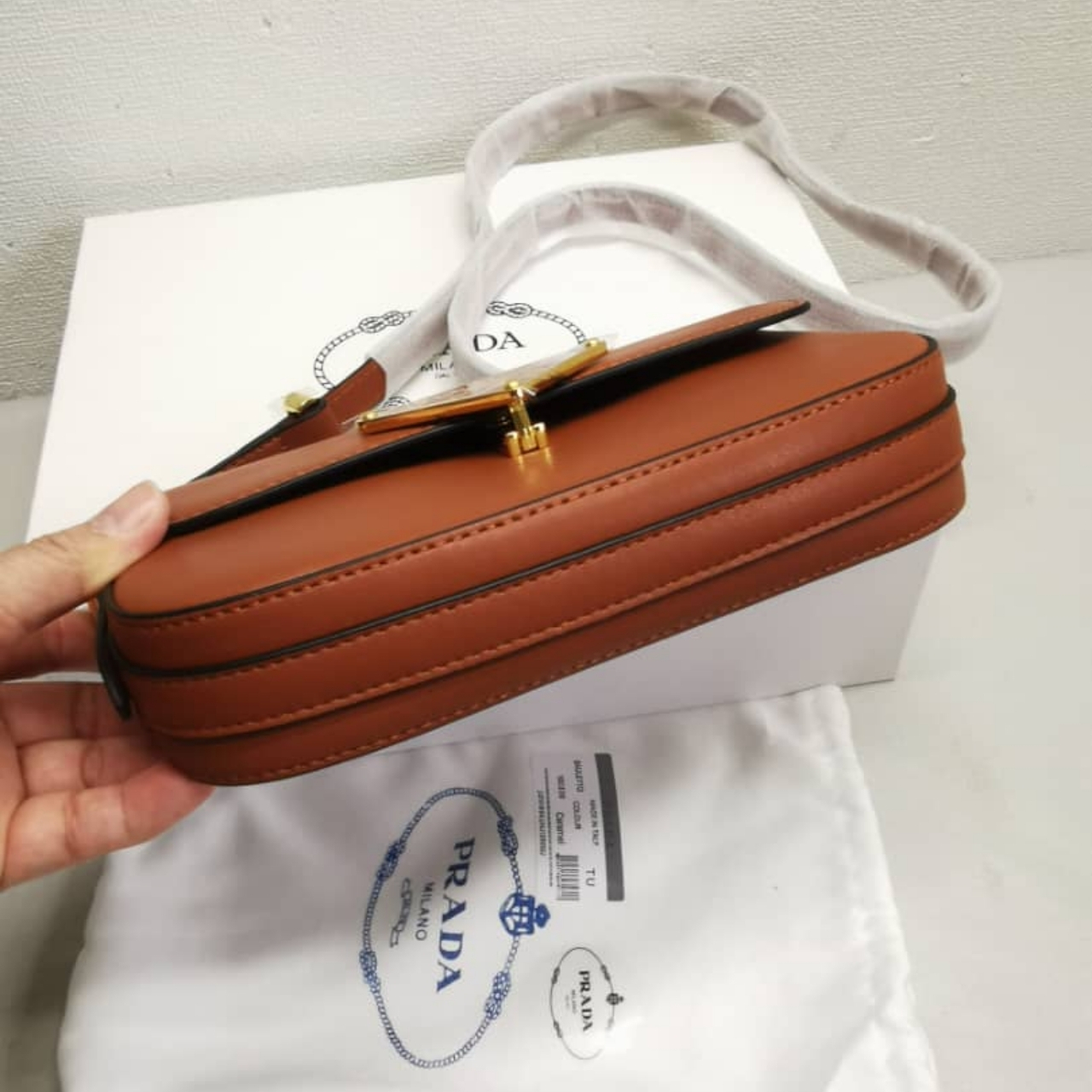 Prada Shoulder Bag Brown 21Cm 1BD339 ASK F0XUG V MTO - Image 6