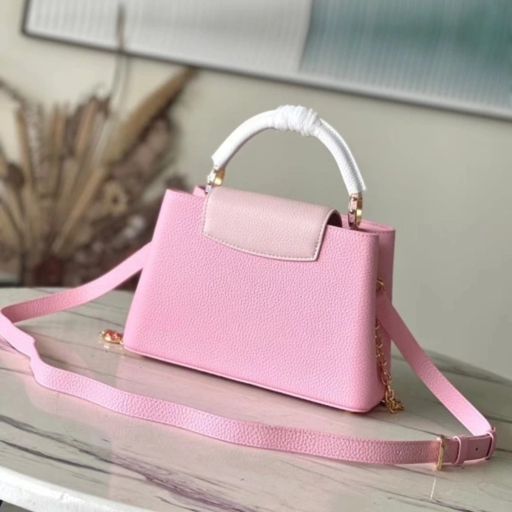 Louis Vuitton Mini Capucines Rose Chamallow Pink 20cm M22375 - Image 3