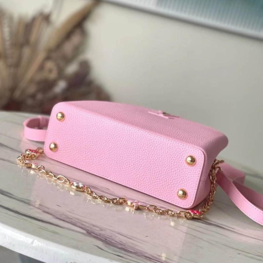 Louis Vuitton Mini Capucines Rose Chamallow Pink 20cm M22375 - Image 4