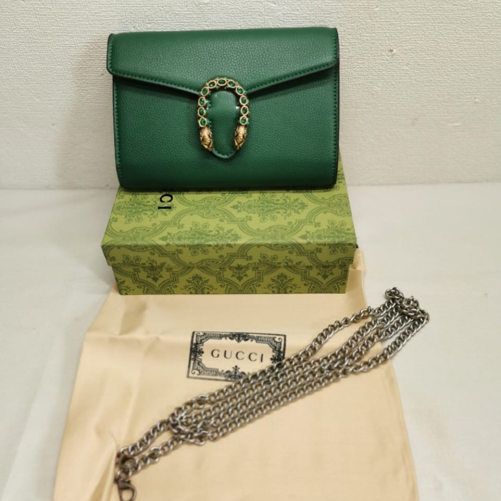 Gucci Dionysus Mini Chain Bag Green 20cm 401231 CAOGX 3120 - Image 6