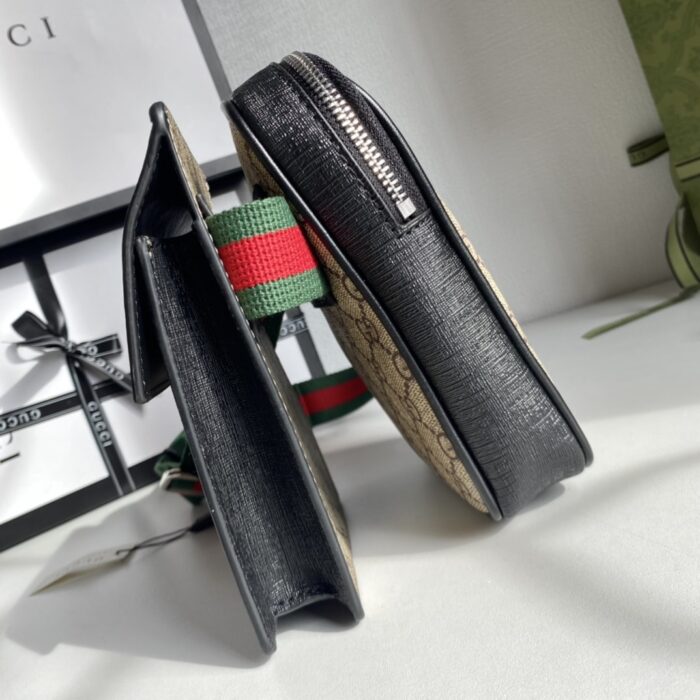 Gucci GG Supreme Web Belt Bag Beige 33cm - Image 4
