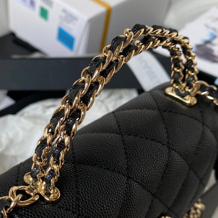 Chanel Clutch With Chain Black 15cm - Image 5