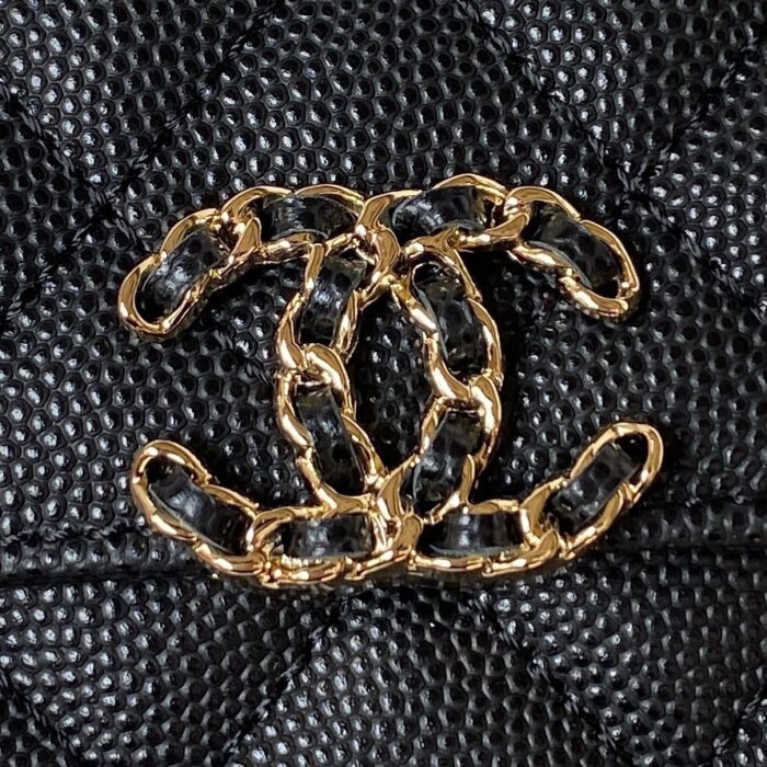 Chanel Clutch With Chain Black 15cm - Image 4