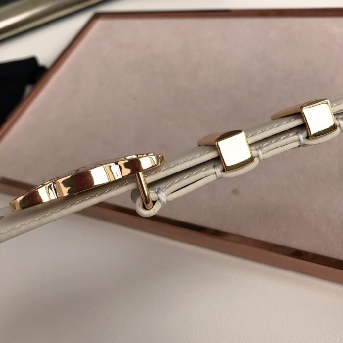 Celine Triomphe Belt White - Image 6