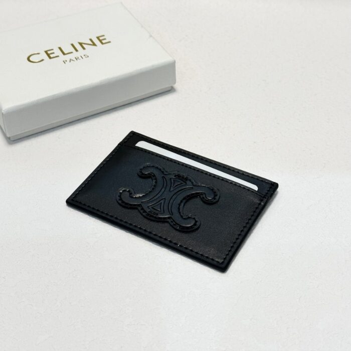 Celine Card Holder Black 9cm - Image 2