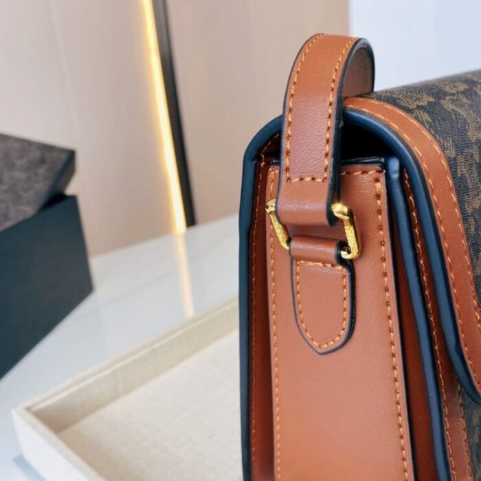 Celine Classique Triomphe Bag in Triomphe Canvas 22cm 191242BZ404LU - Image 4