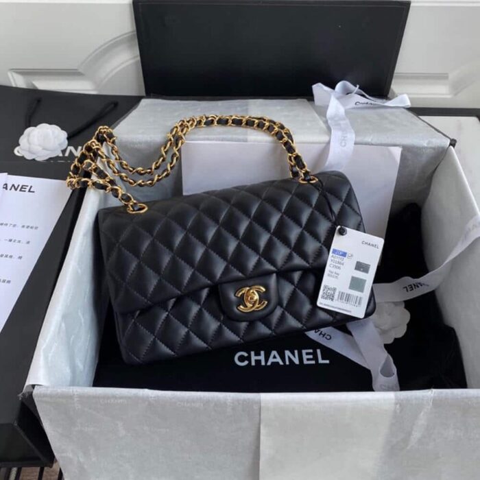 Chanel Classic Flap Bag Black 30cm - Image 4