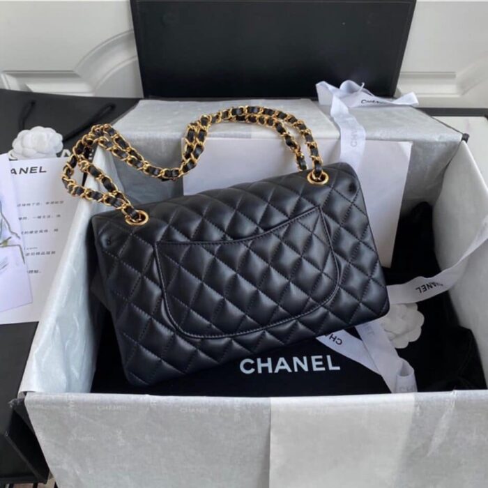 Chanel Classic Flap Bag Black 30cm - Image 3