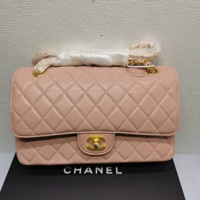Chanel Classic Flap Bag Pink 25cm - Image 2