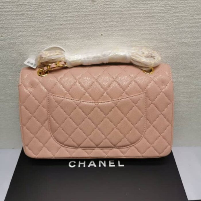 Chanel Classic Flap Bag Pink 25cm - Image 3