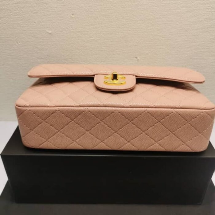 Chanel Classic Flap Bag Pink 25cm - Image 4
