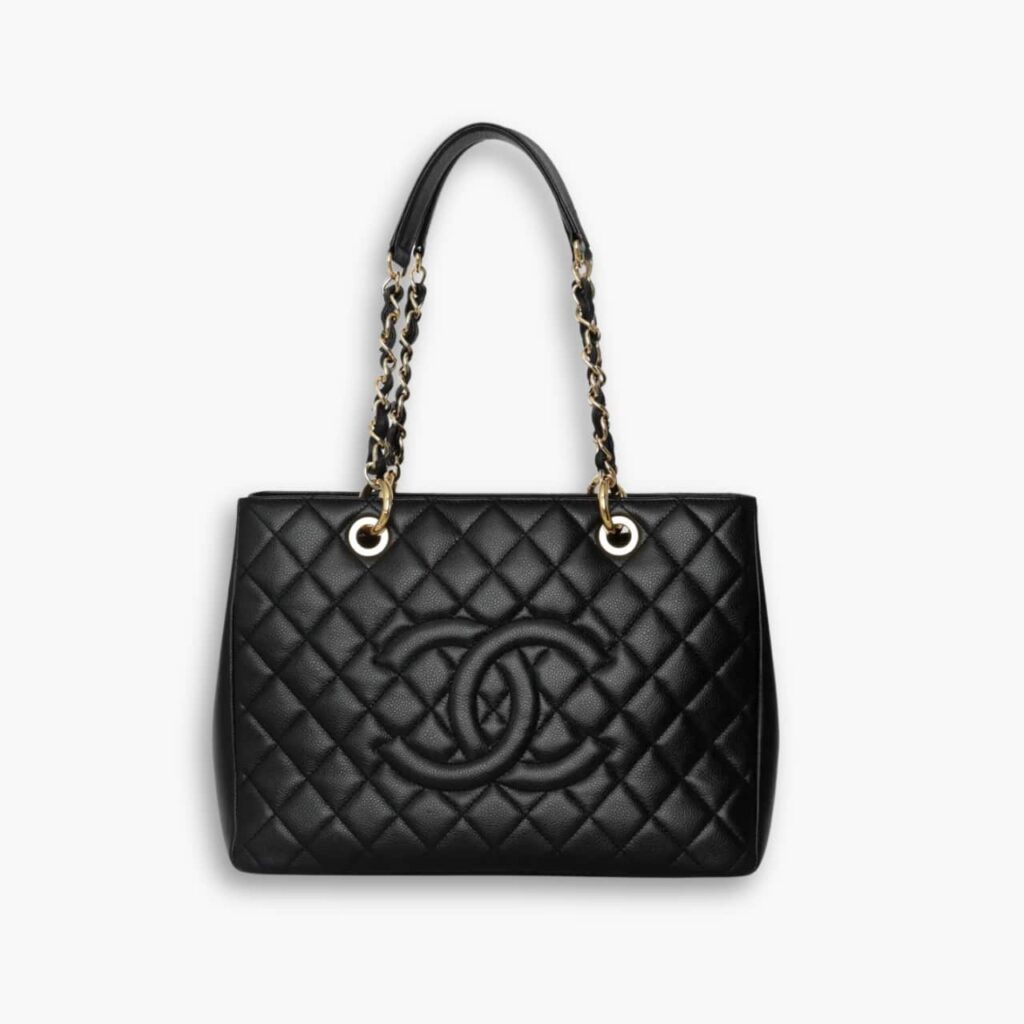 Chanel Caviar Grand Shopping Tote Black 33cm