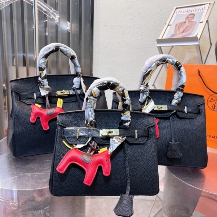 Hermes Birkin Togo Handbag Black 35cm - Image 2