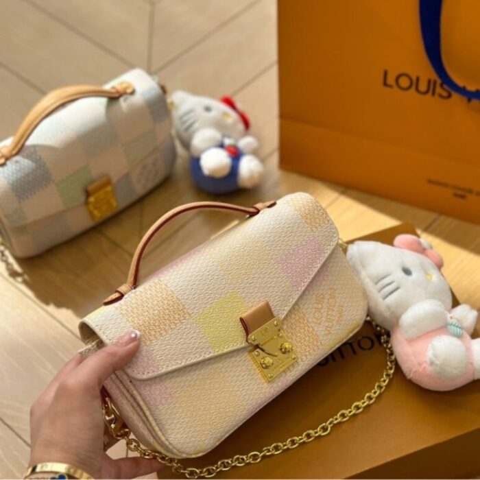Louis Vuitton Pochette Métis East West Damier Peach 21cm N40749 - Image 2