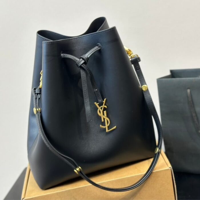 Saint Laurent Paris VII Pochon Black 25cm 8043021EL0W1000 - Image 3