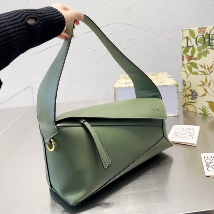 Loewe Puzzle Hobo Bag Leather Avocado 29cm A510J67X01386 - Image 2