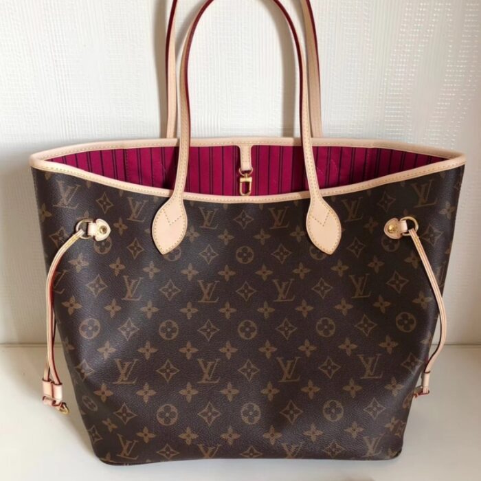 Louis Vuitton Neverfull MM Bag Pivoine Pink 31cm M41178 - Image 2