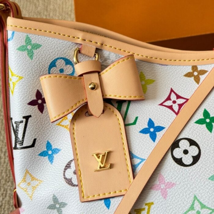 Louis Vuiton X TM Carryall PM Bag Multicolor White 30cm M13661 - Image 3